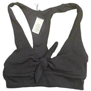 L*Space NWOT’s Tara Black Bikini top. Size XS